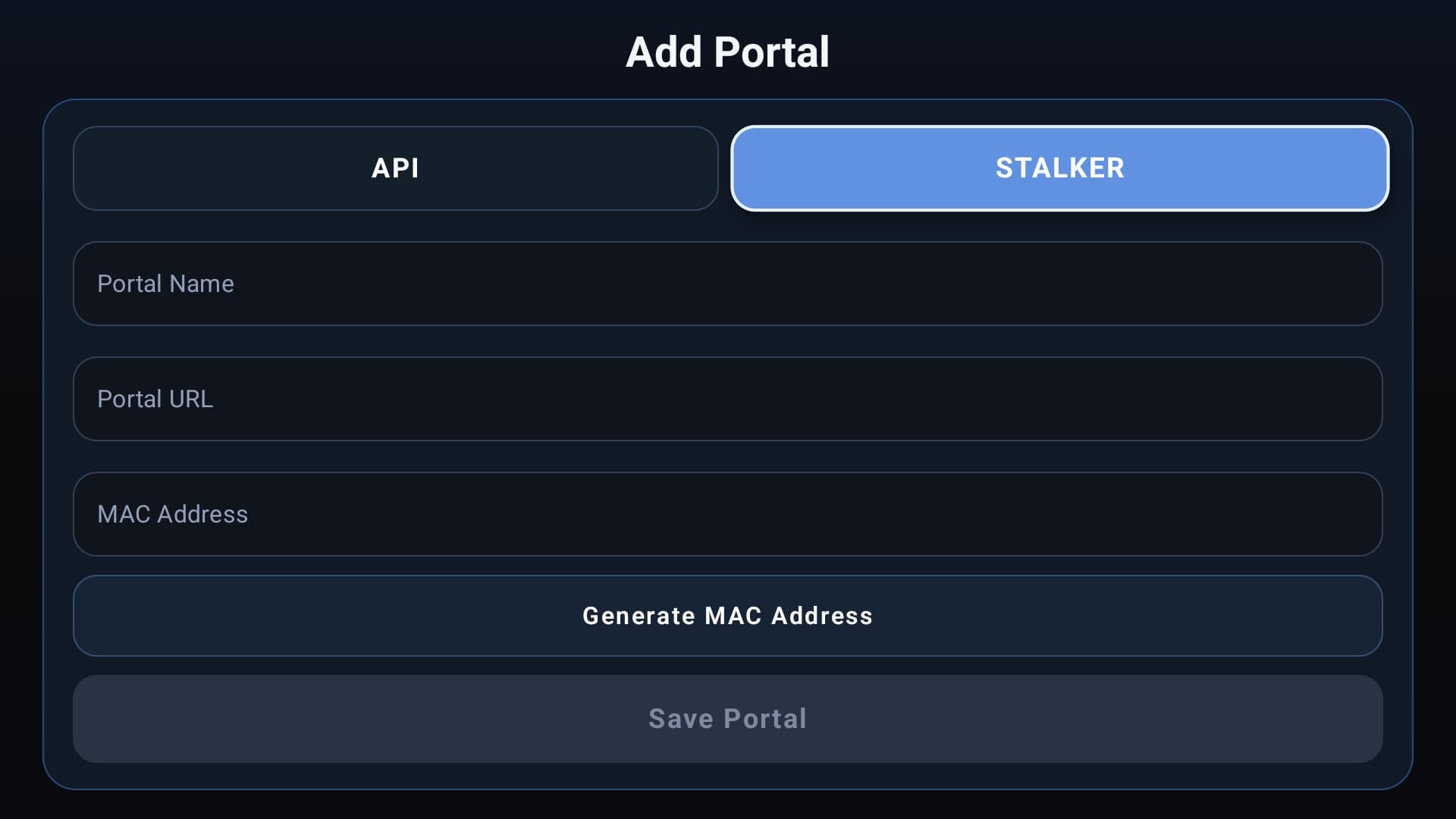 Portal Stalker setup
